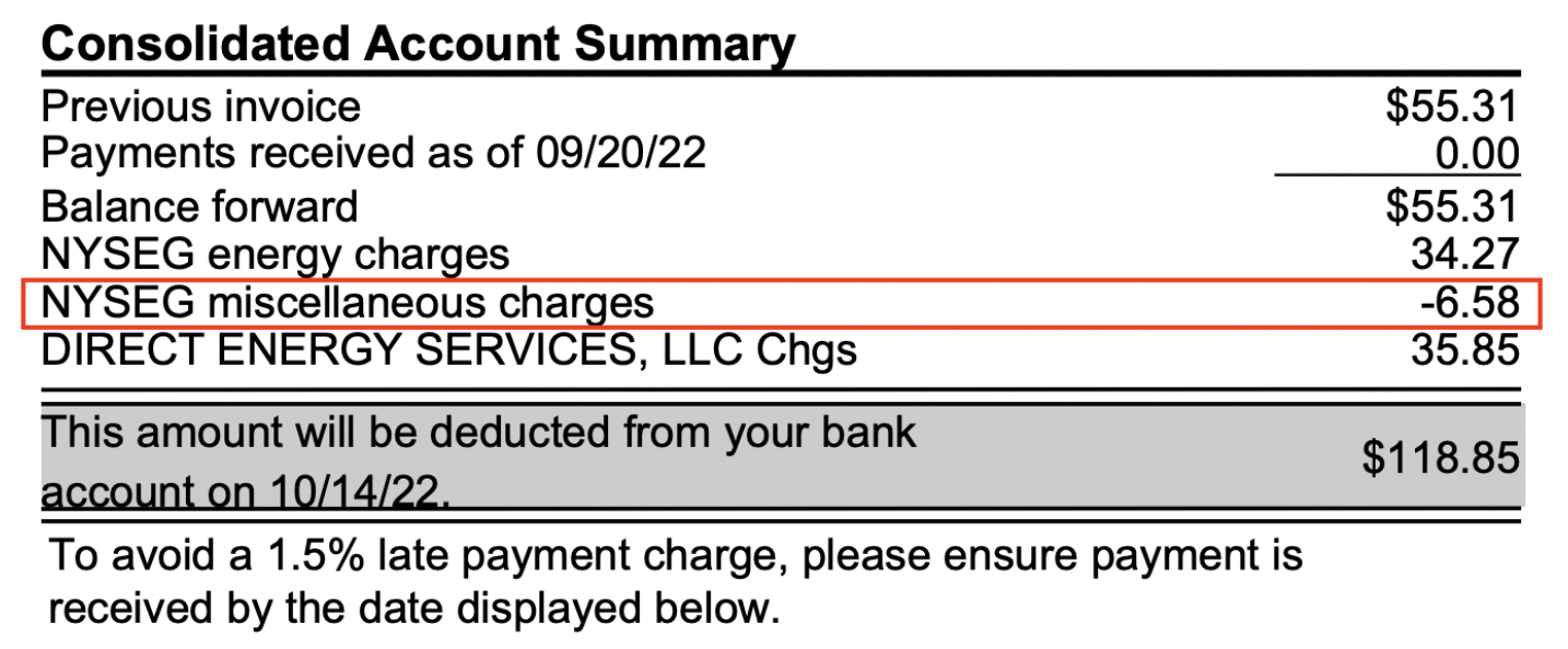 What Is The Community Solar Credit And Charge On My Nyseg Bill Solstice 1492